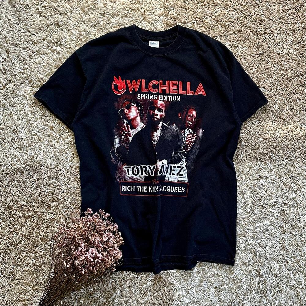 Tory Lanez Owlchella Spring Edition Concert T-Shirt Size Large Black Rap Tee